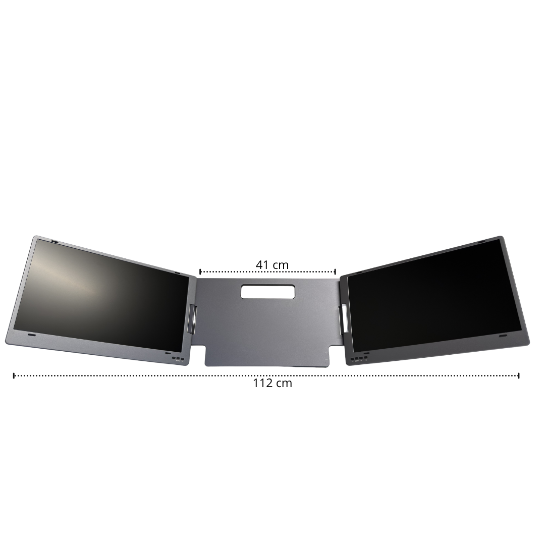 15,6" utbrettet