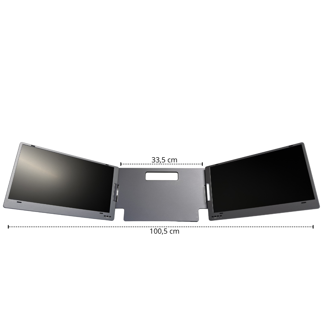 14" utbrettet